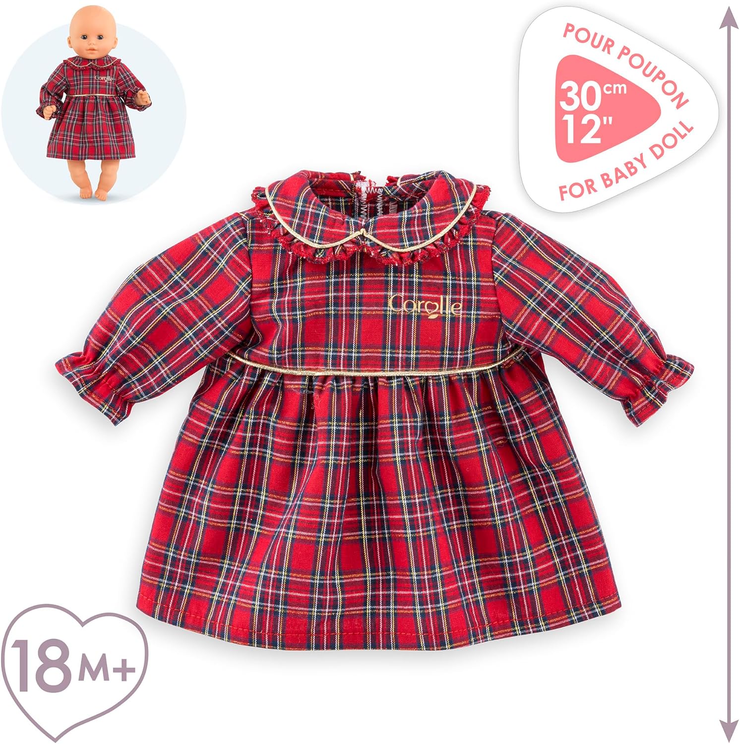 Corolle - Corolle Holidays Jurk voor Babypop 30cm