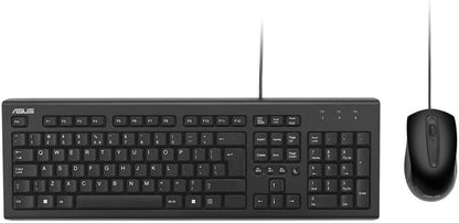 Asus U2000 Wired Keyboard and Mouse Desktop Kit, USB, 1000 DPI, Multimedia