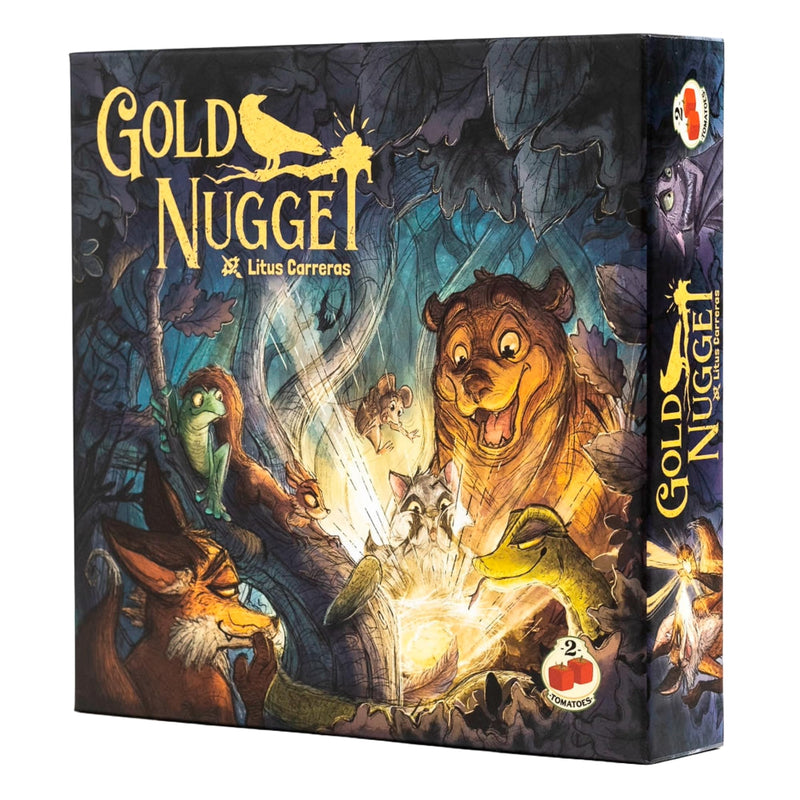 2Tomatoes Games | Gold Nugget | Strategy & Deception Board Game | Encourages Critical Thinking and Social Interaction | Family Gatherings and Game Nights | English | Fantasy Animals