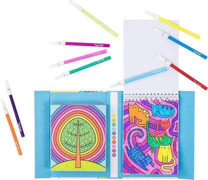 Tiger Tribe - Colour by Numbers/Rainbow Garden notitieboeken en kleurboeken, meerkleurig (3760645