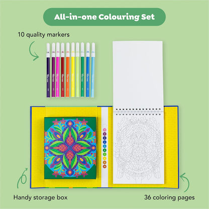 Tiger Tribe - Colour by Numbers/The Tropics notitieboeken en kleurboeken, meerkleurig (3760647