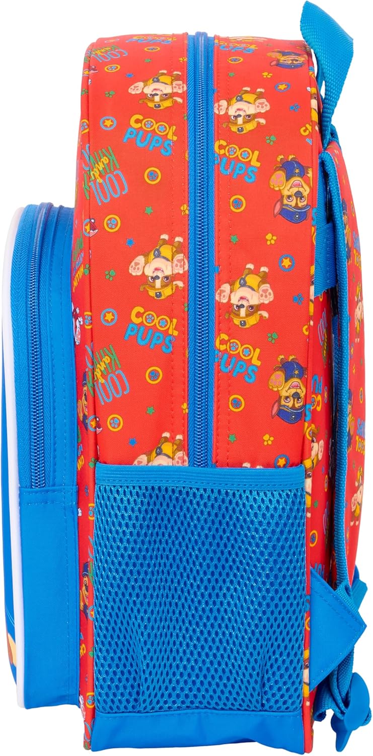 Paw Patrol Cool – Animated Children's School Backpack, Children's Backpack, Adaptable to Trolley, Ideal for School Children, Comfortable and Versatile, Quality and Resistance, 26 x 11 x 34 cm, Red