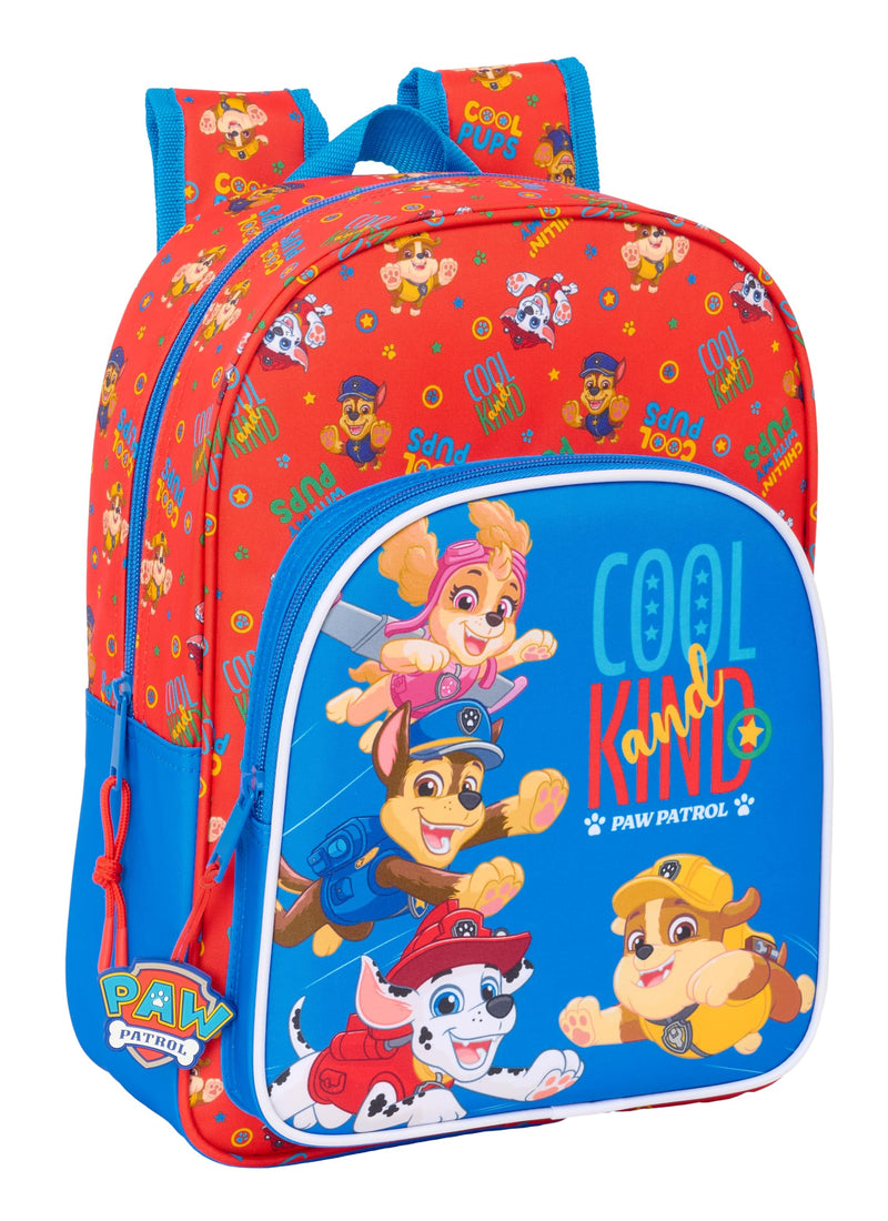 Paw Patrol Cool – Animated Children's School Backpack, Children's Backpack, Adaptable to Trolley, Ideal for School Children, Comfortable and Versatile, Quality and Resistance, 26 x 11 x 34 cm, Red