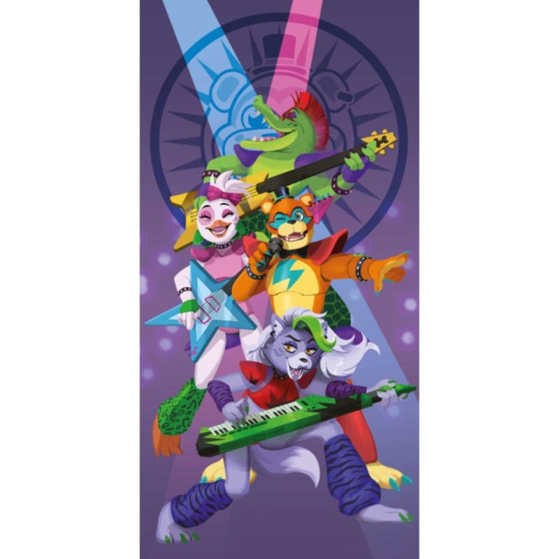 Halantex Five Nights at Freddy's Concerto FNAF - Strandtuch / Badetuch - 100% Baumwolle - Maße 70 x 140 cm