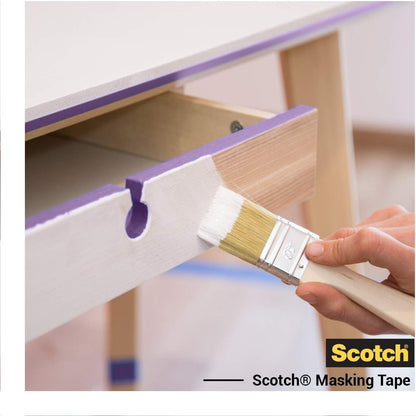 ScotchBlue Delicate Surface Advanced Masking Tape, 24 mm x 41 m, Super-sharp Paint Lines, For Delicate Painting and Decorating Indoor, Painters Tape For Wallpaper and Furniture