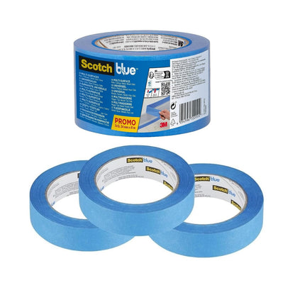 Scotch Blue Multi-surface Masking Tape 24mm x 41m (Pack 3) - 7100289932