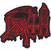Death Official Logo Cut-Out Patch, 8.5 x 9.7 cm, Multicolored, 100% Polyester