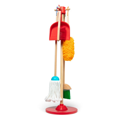 Melissa & Doug, Let’s Play House! Dust! Sweep! Mop! Pretend Play Toy Set for Kids | Cleaning Wooden Toys for Children | 3+ | Gift for Boy or Girl