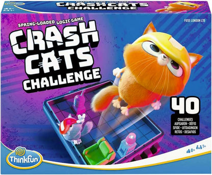 Thinkfun Crash Cats Game Strategy Board Game for Adults and Kids Age 8 Years Up - 1+ Players