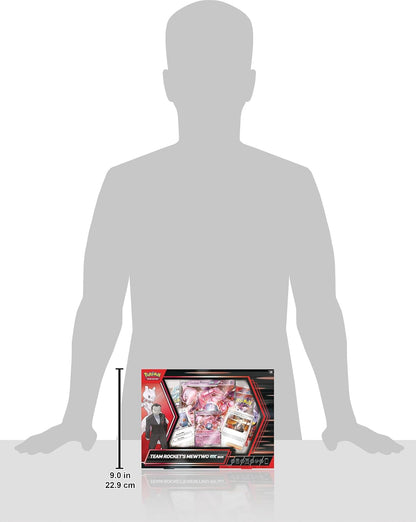 Pokémon TCG: Team Rocket’s Mewtwo ex Box (3 Foil Promo Card, 1 Oversize Foil Card & 4 Booster Packs