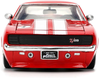 Fast & Furious JADA Toys 1967 CHEVROLET CAMARO 1:24 die-cast model car, toys for kids and adults, collect and play vehicle