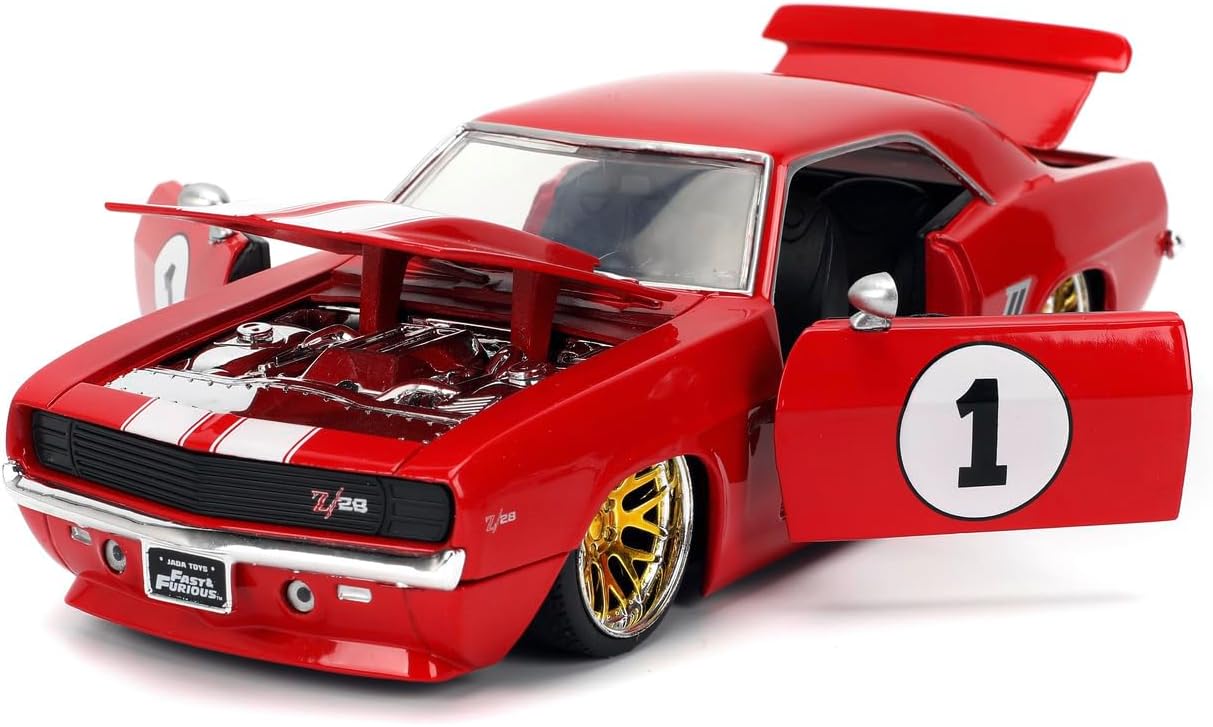 Fast & Furious JADA Toys 1967 CHEVROLET CAMARO 1:24 die-cast model car, toys for kids and adults, collect and play vehicle