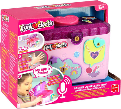 FunLockets, Geheim sieradendoosje met stemrecorder, Voor meisjes vanaf 6 jaar, Speelgoed meisjes, Sieradendoos