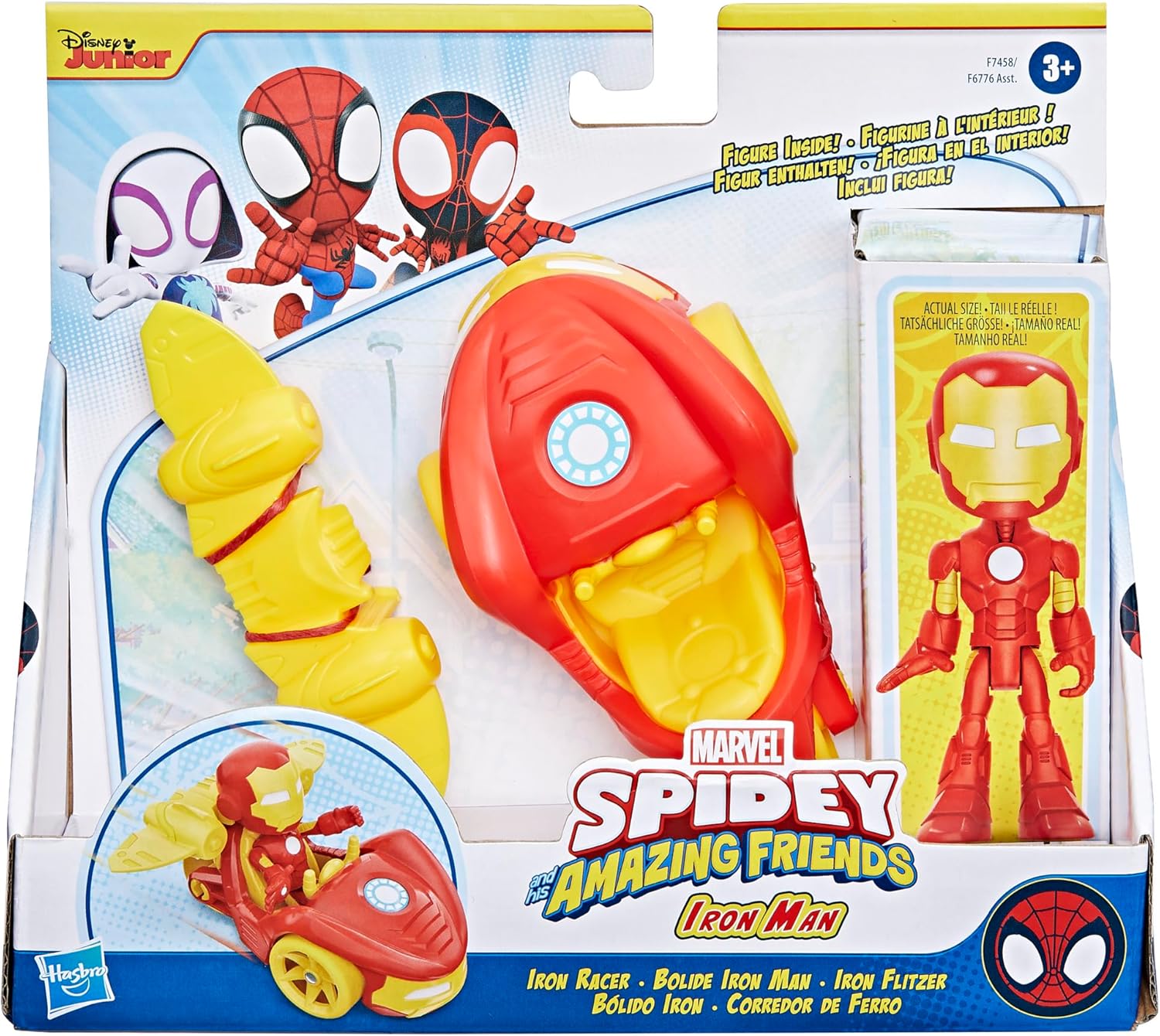 Hasbro Marvel: Spidey And His Amazing Friends - Iron Man & Iron Racer (F7458)