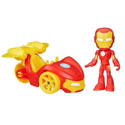 Hasbro Marvel: Spidey And His Amazing Friends - Iron Man & Iron Racer (F7458)