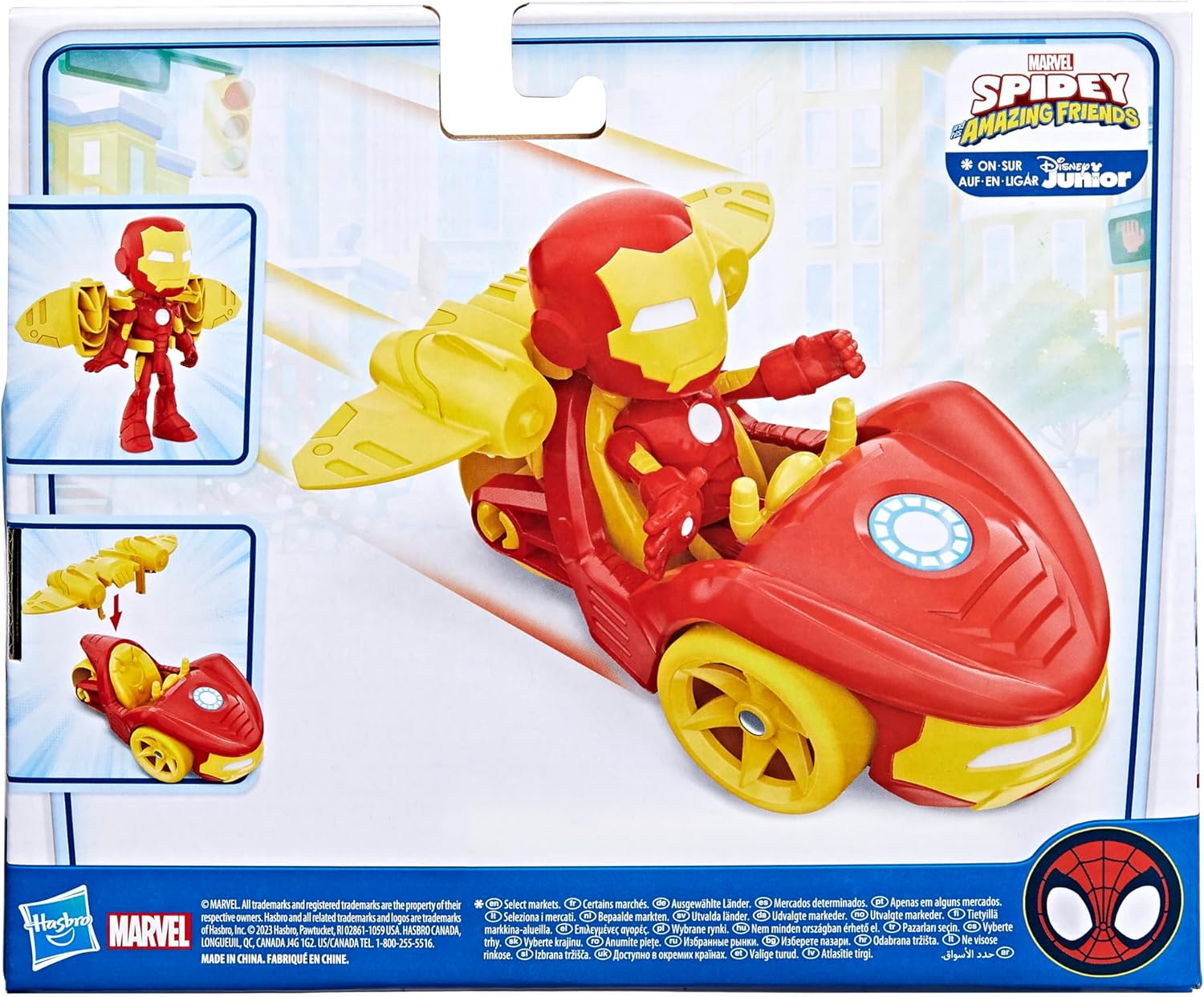Hasbro Marvel: Spidey And His Amazing Friends - Iron Man & Iron Racer (F7458)