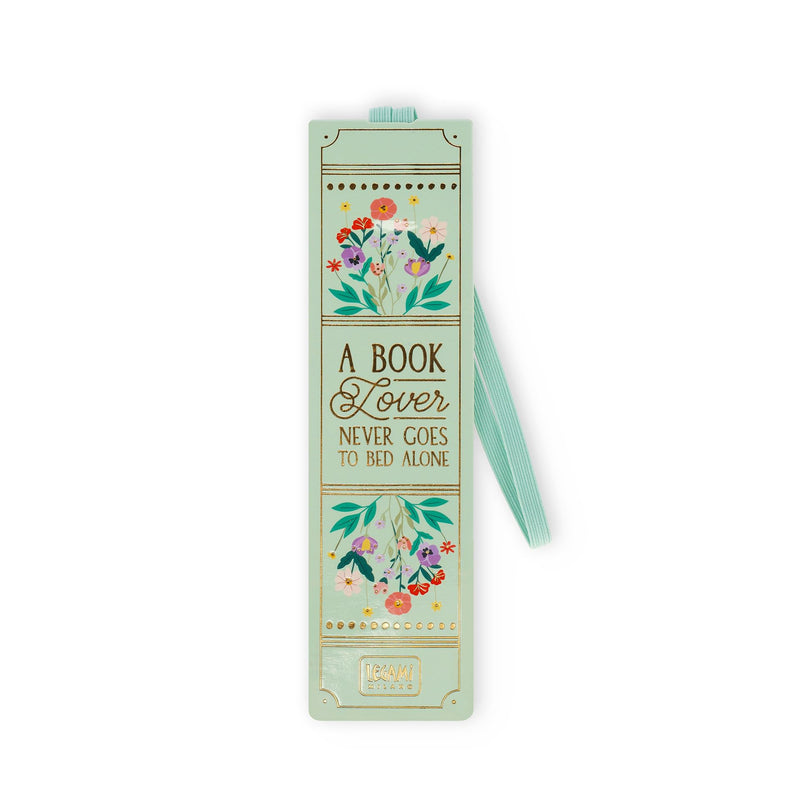 Legami - Bookmark with Elastic Band, FSC Certified Paper, Vintage Book Motif, Holds Sengo and Book Closed, 4.7 x 17.5 cm