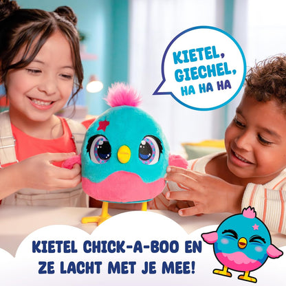 Funtasy Family Chick a Boo - Cute Interactive Electronic Kids Plush Toy Chicken - Adorable Hen with 50+ Sounds & Reactions - Feed Her, Watch Her Sing, Dance & Lay Eggs - Gifts for Girls & Boys Age 3 +