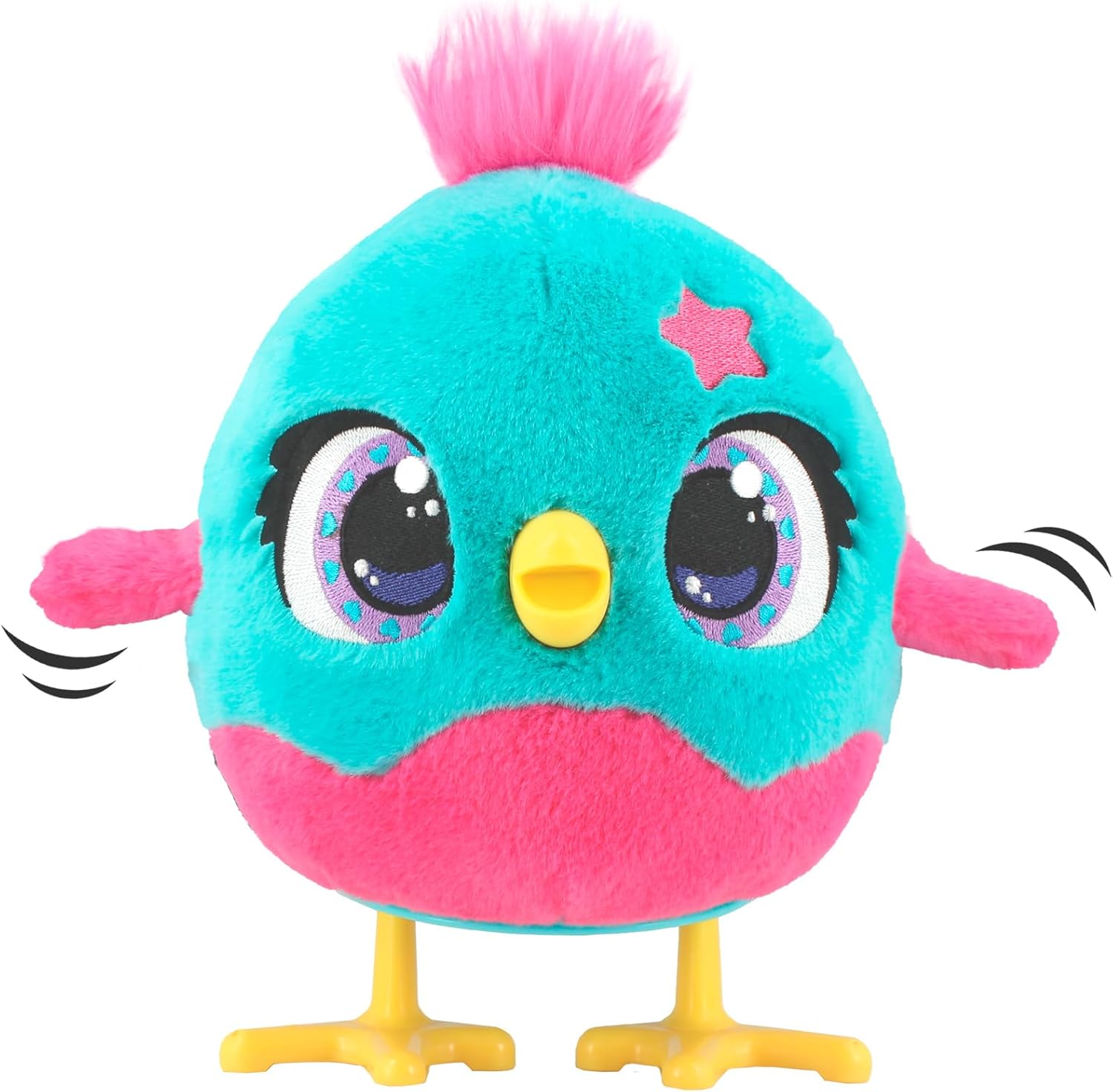 Funtasy Family Chick a Boo - Cute Interactive Electronic Kids Plush Toy Chicken - Adorable Hen with 50+ Sounds & Reactions - Feed Her, Watch Her Sing, Dance & Lay Eggs - Gifts for Girls & Boys Age 3 +