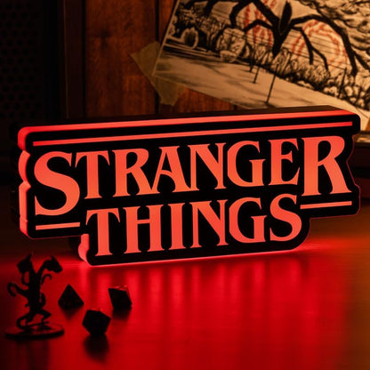 Paladone Stranger Things Shaped Logo Light, 30cm (11.8") Wide Wall or Desk Lamp with USB or Battery Power, Phase & Pulse Modes, Officially Licensed Netflix Merchandise