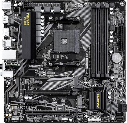 Gigabyte B550M DS3H AC R2 Motherboard - AMD Ryzen 5000 CPUs, 5+3 Phases VRM, up to 4733MHz DDR4 (O.C.), 1xPCIe 4.0 + 1xPCIe 3.0 M.2, Wi-Fi 5, 1GbE LAN, USB 3.2 Gen 1