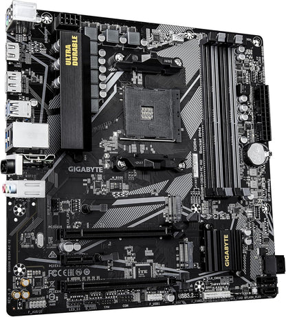 Gigabyte B550M DS3H AC R2 Motherboard - AMD Ryzen 5000 CPUs, 5+3 Phases VRM, up to 4733MHz DDR4 (O.C.), 1xPCIe 4.0 + 1xPCIe 3.0 M.2, Wi-Fi 5, 1GbE LAN, USB 3.2 Gen 1