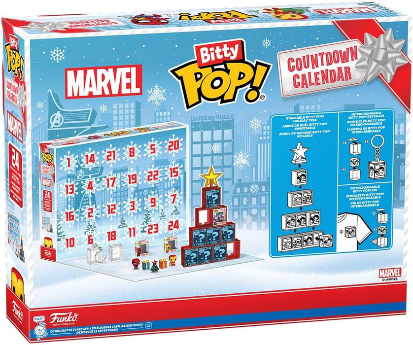 Funko Bitty Pop! Countdown Calendar: Marvel Comics - Advent Calendar - 24 Days Of Surprise - Collectable Vinyl Mini Figures - Mystery Box - Gift Idea - Holiday Xmas for Girls, Boys & Kids