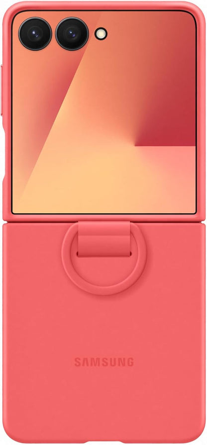 Samsung Galaxy Official Silicone Ring Case for Galaxy Z Flip7 in Red