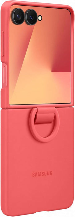 Samsung Galaxy Official Silicone Ring Case for Galaxy Z Flip7 in Red