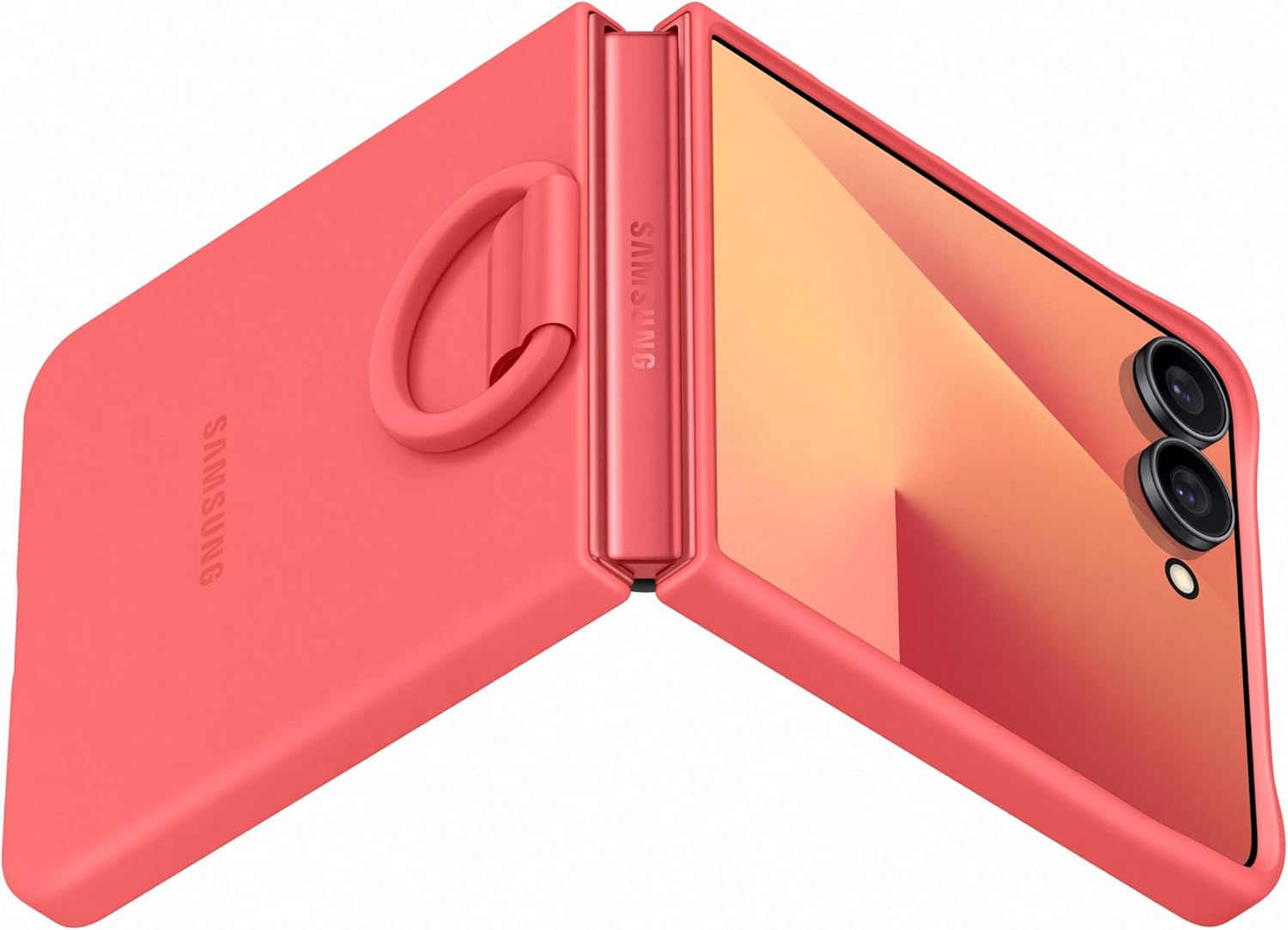 Samsung Galaxy Official Silicone Ring Case for Galaxy Z Flip7 in Red