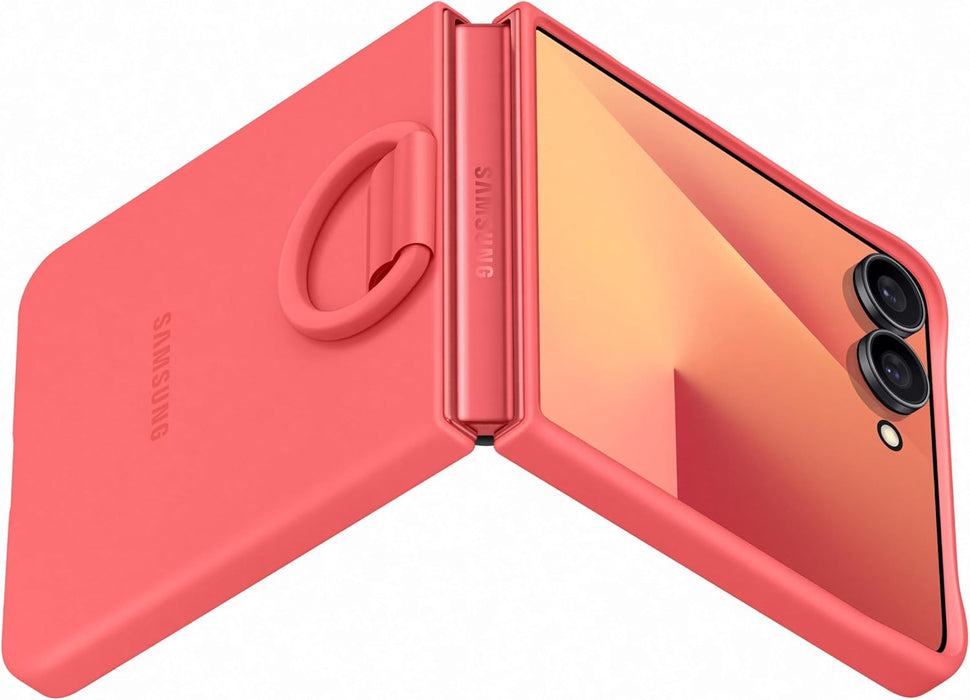 Samsung Galaxy Official Silicone Ring Case for Galaxy Z Flip7 in Red