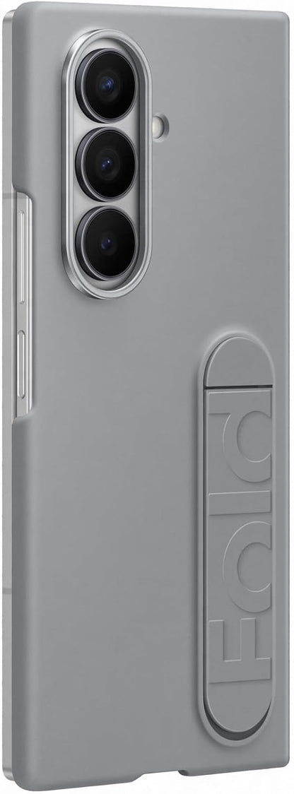 Samsung Silicone Case Cover con cinturino a cavalletto per Galaxy Z Fold7, Gray