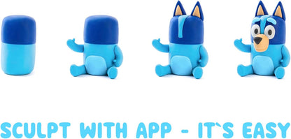 HEY CLAY Bluey & Friends - Pâte à modeler séchant à l'air pour enfants - Kit créatif d'arts et d'artisanat 3+ (15 boîtes