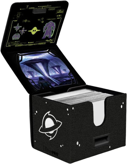 Ultra Pro - Magic: The Gathering - Edge of Eternities - Premium Alcove Edge Deck Box - Black Mythic