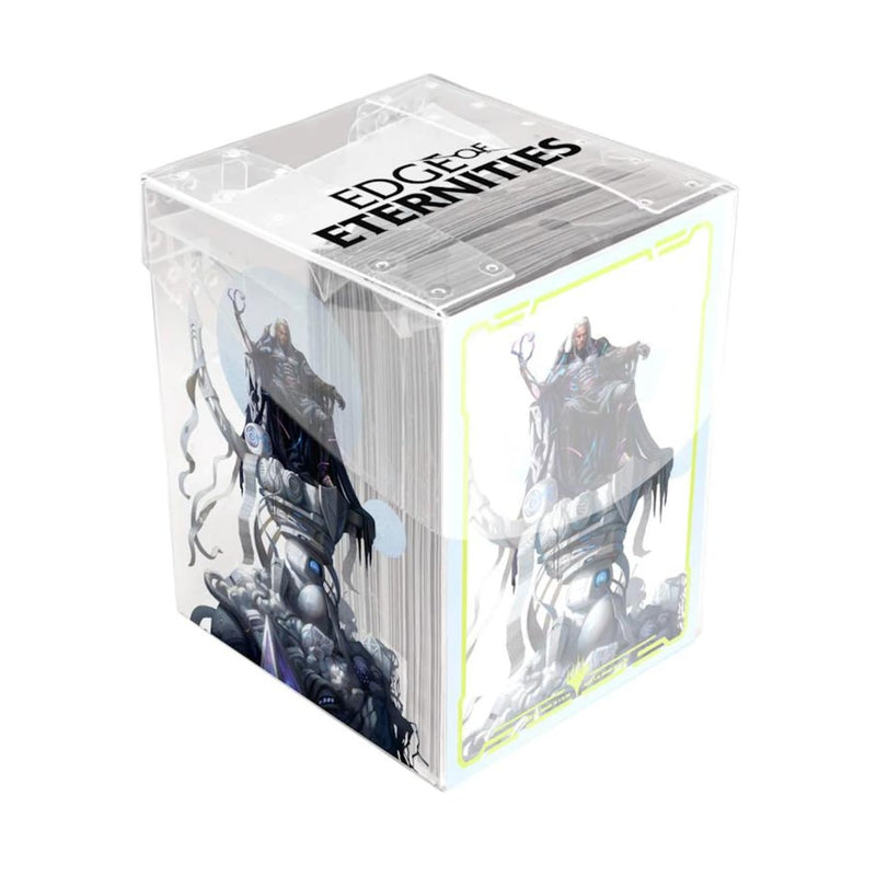 Ultra PRO - Edge of Eternities Tezzeret, Cruel Captain 100ct Deck Protector Sleeves in Clear Box for Magic: The Gathering, Card Protection, TCG Accessories, Collectible Trading Cards Game
