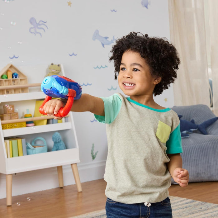 Marvel Spidey and His Amazing Friends – Water-Webs Bubble Slinger Electronic Bubble Toy with 3 Wands, Bubble Solution & Refill Funnel – Roleplay Toy for Kids Ages 3 and Up