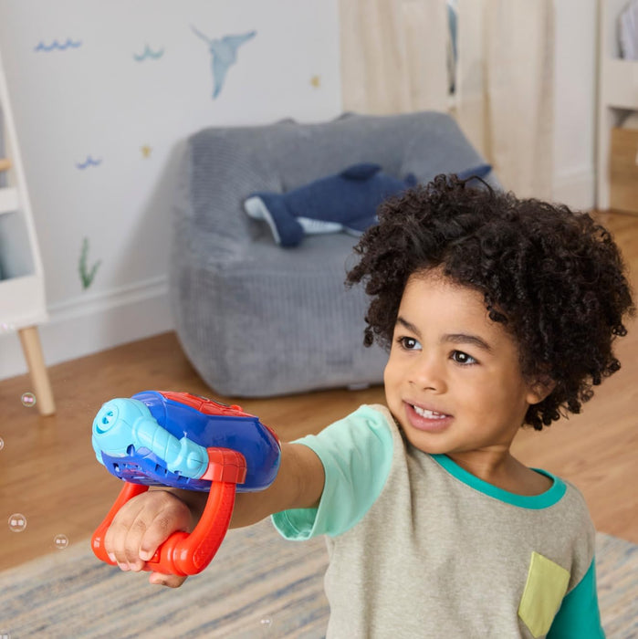 Marvel Spidey and His Amazing Friends – Water-Webs Bubble Slinger Electronic Bubble Toy with 3 Wands, Bubble Solution & Refill Funnel – Roleplay Toy for Kids Ages 3 and Up