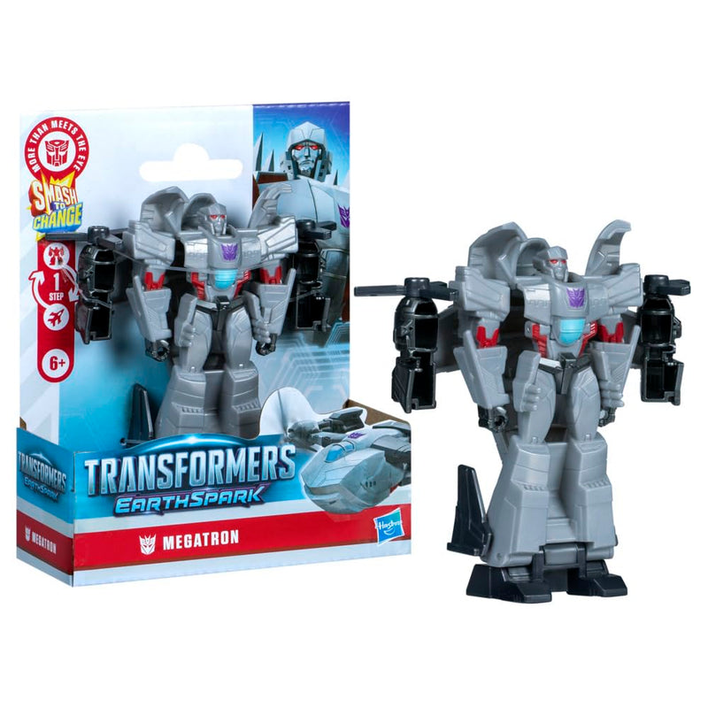 Transformers EarthSpark 1-Step Smash Changers Megatron Action Figure