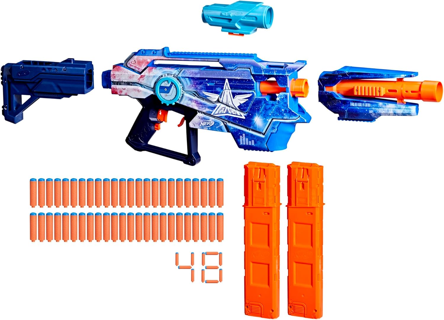 Nerf Loadout Galactic Commander Blaster and 48 N1 Darts