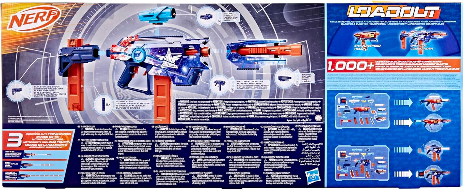 Nerf Loadout Galactic Commander Blaster and 48 N1 Darts