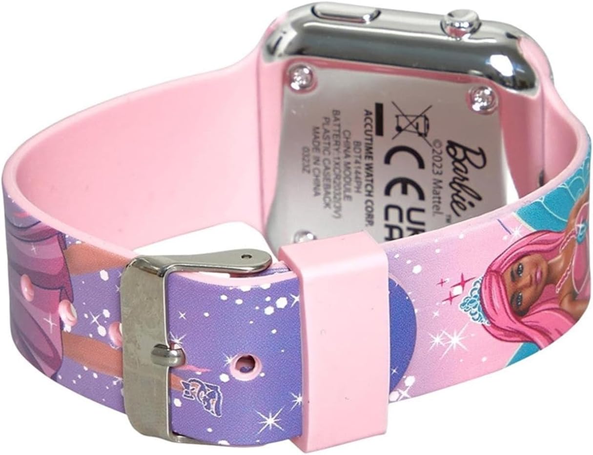 Accutime Barbie Sparkles LED Kids Digital Wrist Watch, casual