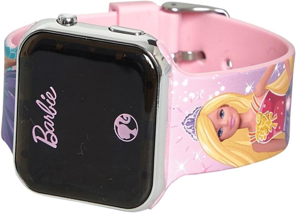 Accutime Barbie Sparkles LED Kids Digital Wrist Watch, casual
