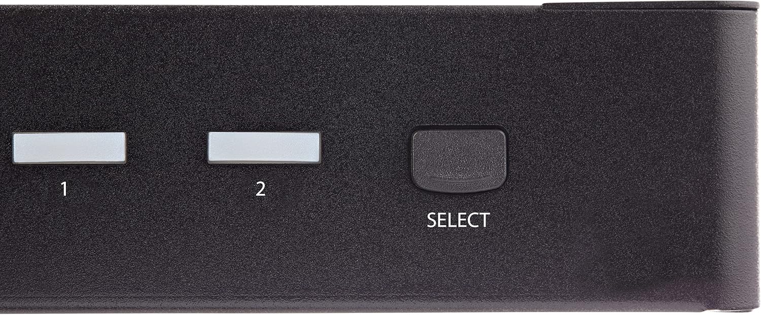 StarTech.com 2 Port HDMI KVM Switch - Single Monitor 4K 60Hz Ultra HD HDR - Desktop HDMI 2.0 KVM Switch with 2 Port USB 3.0 Hub (5Gbps) and 4x USB 2.0 HID, Audio - Hotkey Switching - TAA(SV231HU34K6
