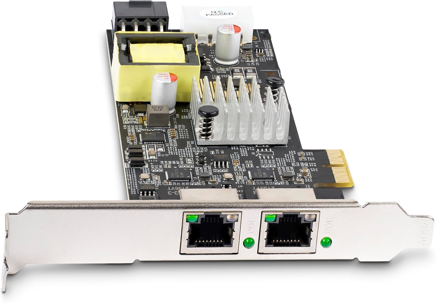 StarTech.com 2-Port 2.5Gbps NBASE-T PoE Network Card, Dual Intel I225-V, 802.3af/at PoE+ Multi-Gigabit NIC, Windows/Linux