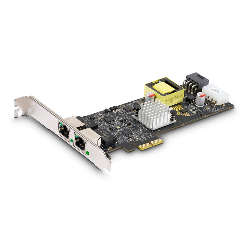 StarTech.com 2-Port 2.5Gbps NBASE-T PoE Network Card, Dual Intel I225-V, 802.3af/at PoE+ Multi-Gigabit NIC, Windows/Linux