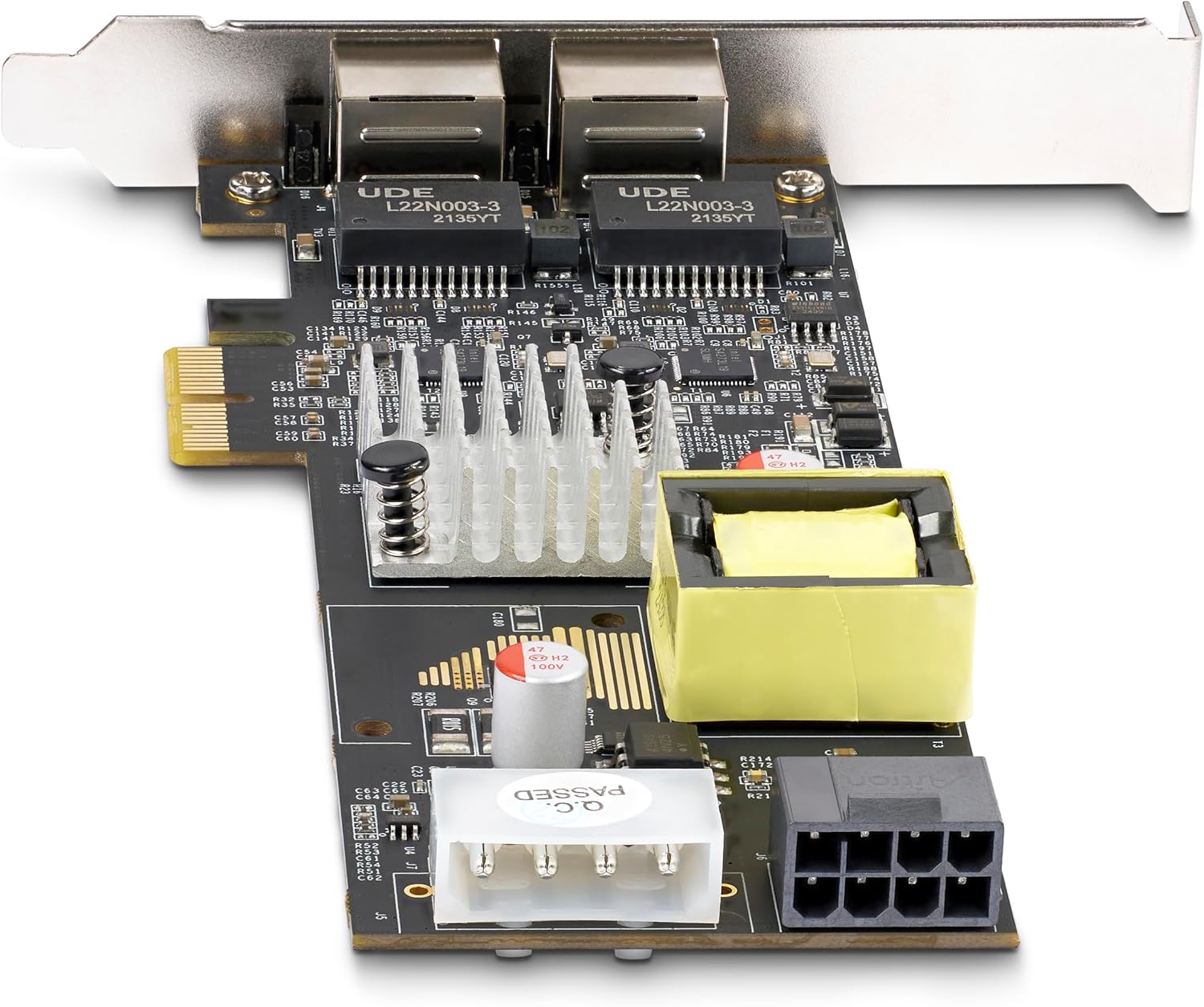 StarTech.com 2-Port 2.5Gbps NBASE-T PoE Network Card, Dual Intel I225-V, 802.3af/at PoE+ Multi-Gigabit NIC, Windows/Linux