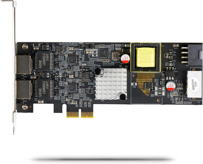 StarTech.com 2-Port 2.5Gbps NBASE-T PoE Network Card, Dual Intel I225-V, 802.3af/at PoE+ Multi-Gigabit NIC, Windows/Linux