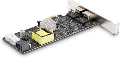 StarTech.com 2-Port 2.5Gbps NBASE-T PoE Network Card, Dual Intel I225-V, 802.3af/at PoE+ Multi-Gigabit NIC, Windows/Linux