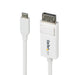 StarTech.com 6ft (2m) USB-C to DisplayPort 1.2 Cable, Bidirectional, 4K 60Hz, White Video Adapter Cord for Apple MacBook Pro, Air M1 M2 M3 M4, Mac Mini, Studio, Thunderbolt Compatible