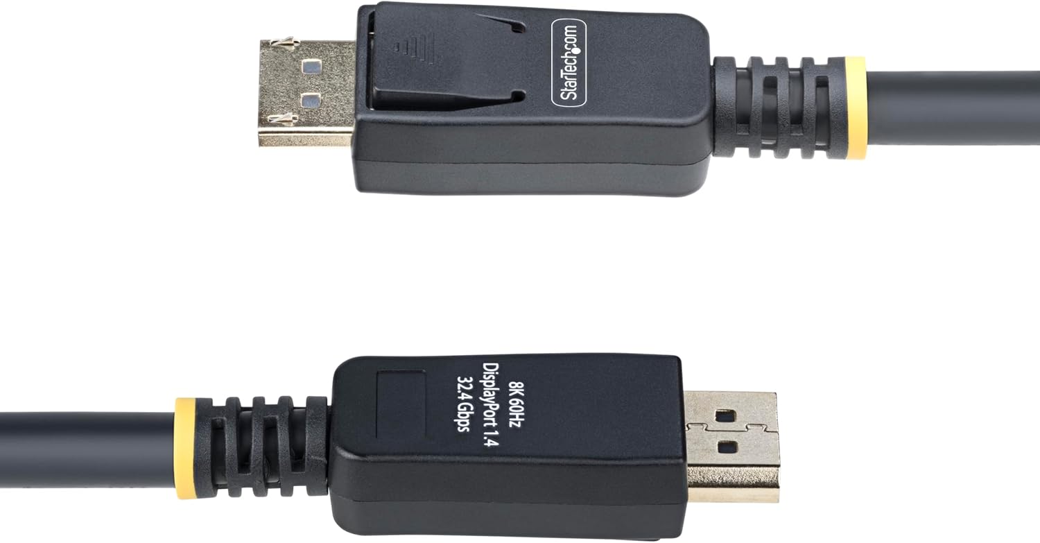 StarTech.com Cavo di Prolunga DisplayPort 1.4 da 3m, Cavo DP 1.4, 8K 60Hz, Cavo Adattatore da DisplayPort a DisplayPort, M/F